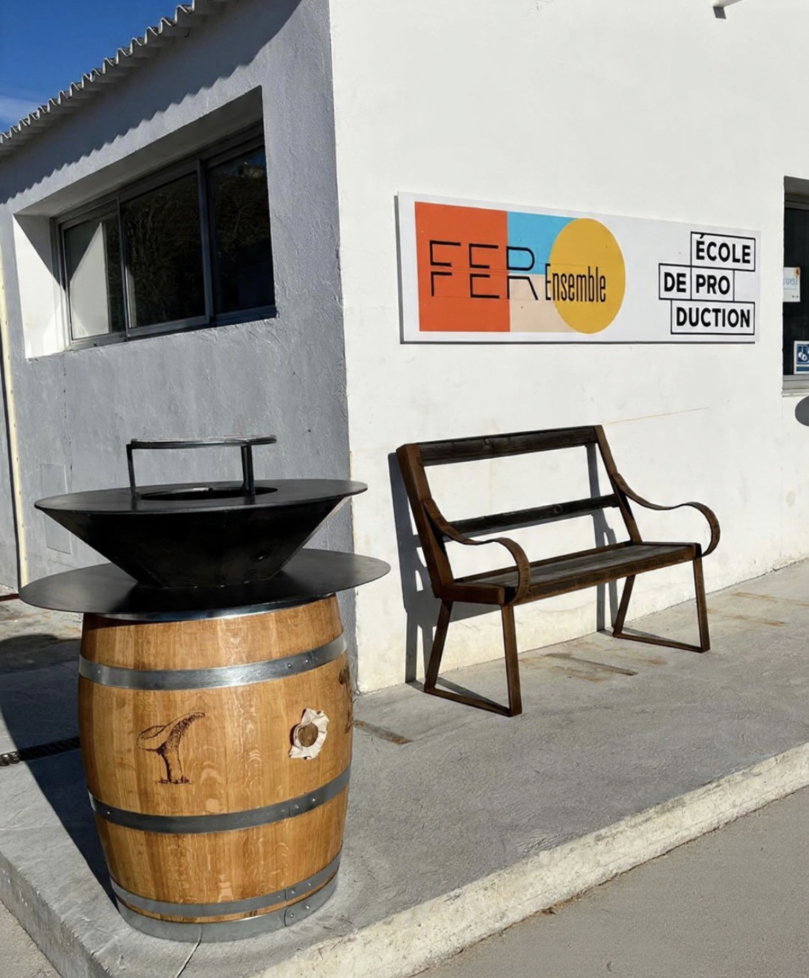 Brasero Tonneau - chaudronnerie Charente